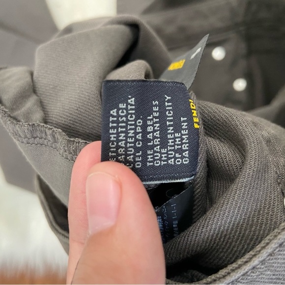 Fendi olive slim jeans women’s size 42 EU - Picture 8 of 10